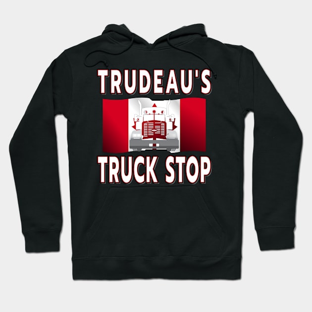 TRUDEAU'S TRUCK STOP IN OTTAWA - FREEDOM CONVOY 2022 OF TRUCKERS Hoodie by KathyNoNoise